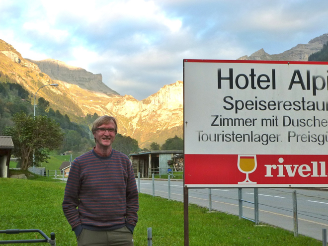 Am Vorabend angereist: Simon Bischof, Präsident Verein FreiPass
© R. Lüthi