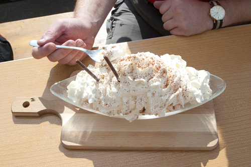 Velofahrende essen bloss Riegel???